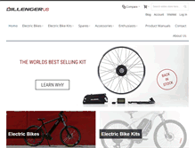 Tablet Screenshot of dillengerelectricbikes.com